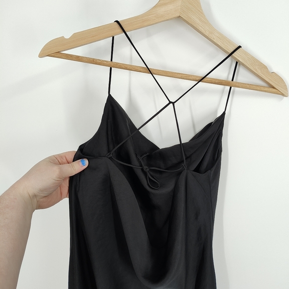 Wilfred Harmonist Satin Cowl Neck Dress - Picture 3 of 6